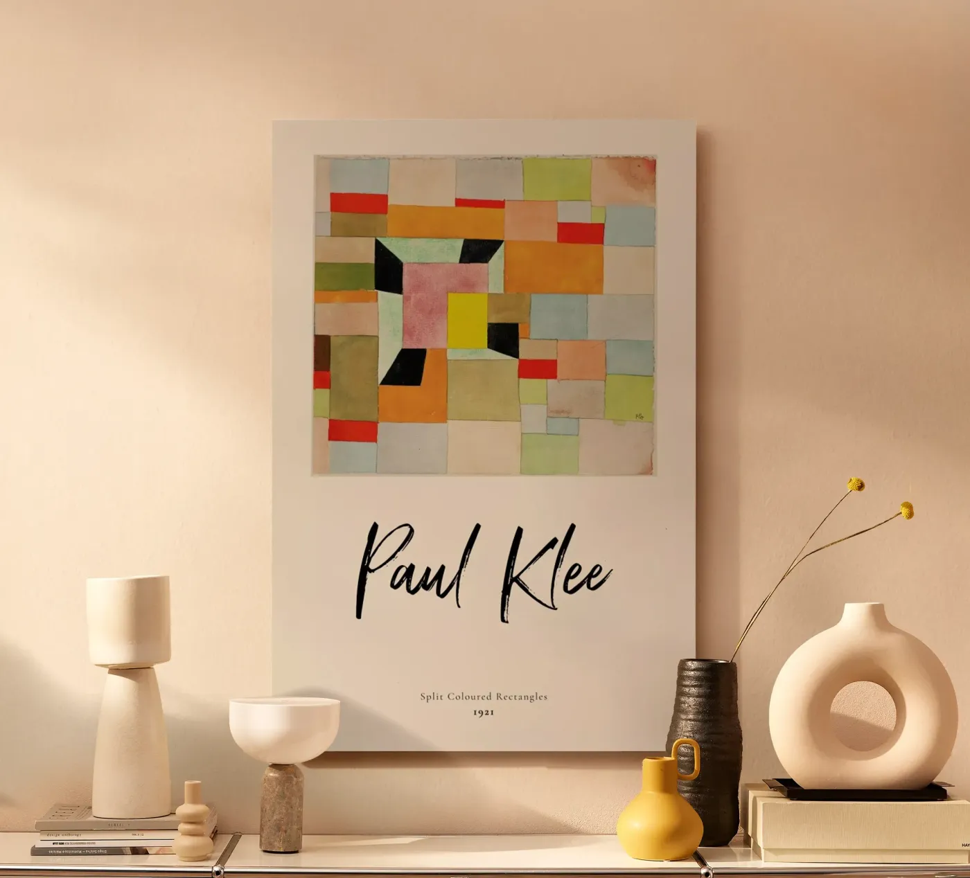 Klee - Split Coloured Rectangles forex plate by ARTOTHEK