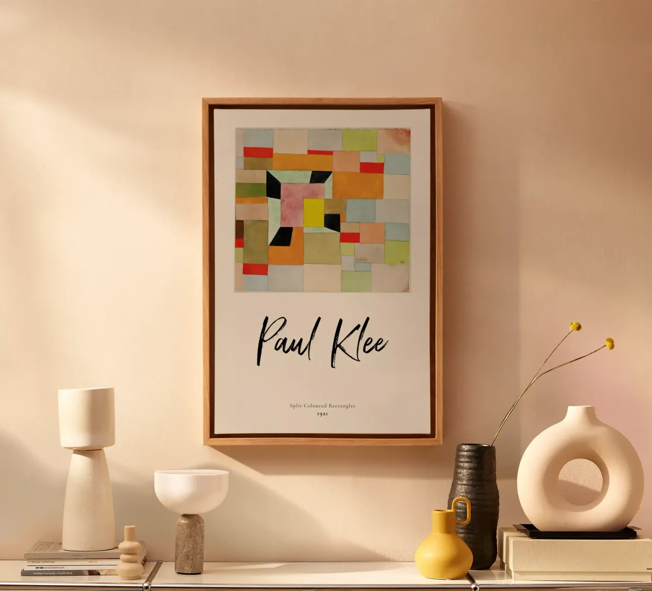 Klee - Split Coloured Rectangles canvas by ARTOTHEK