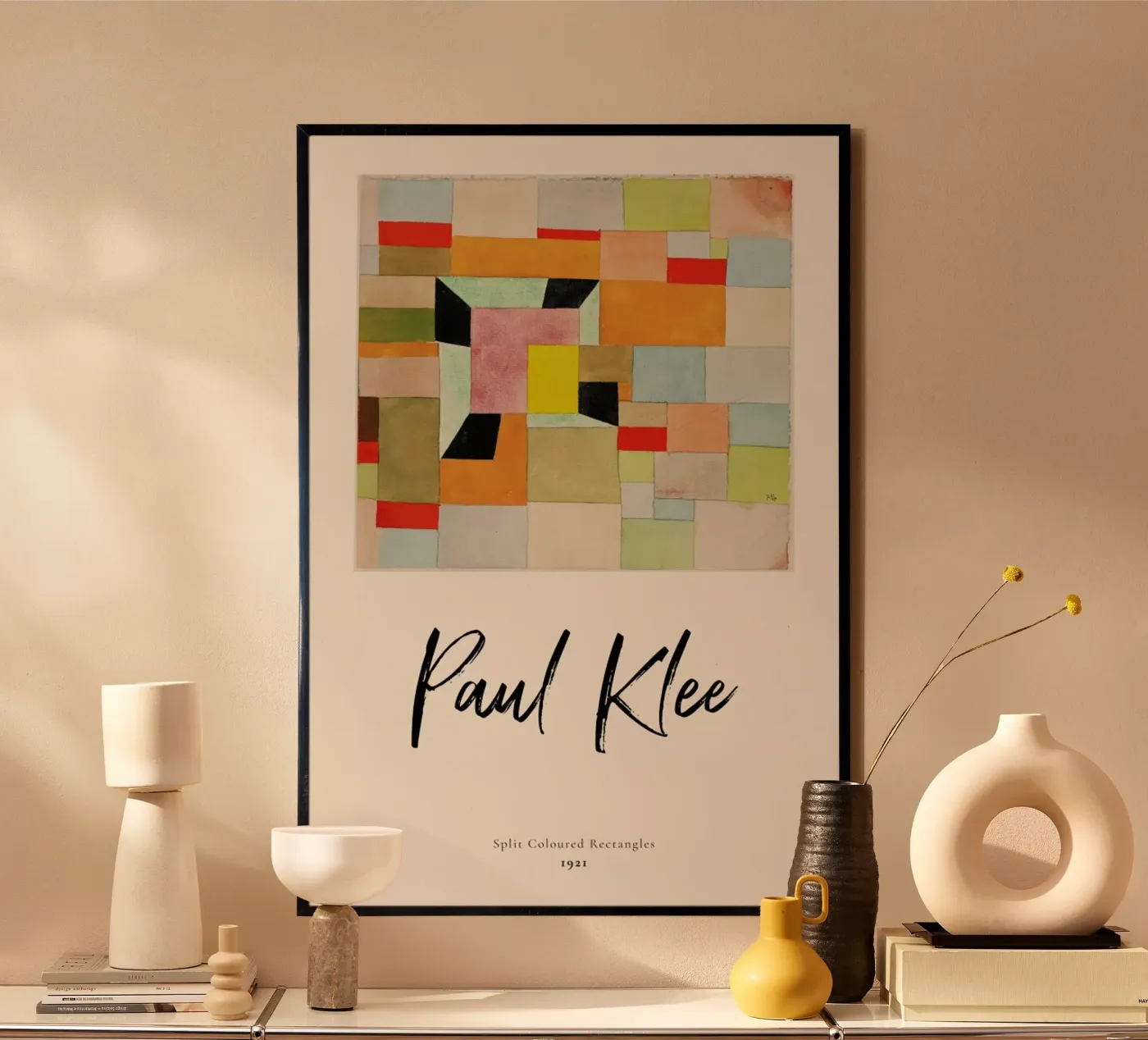 Klee - Split Coloured Rectangles poster de ARTOTHEK