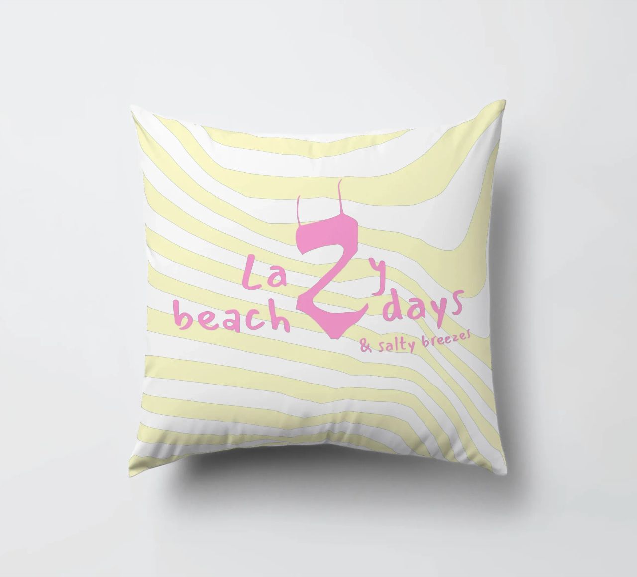Lazy beach days cuscino da Bureau Purpur