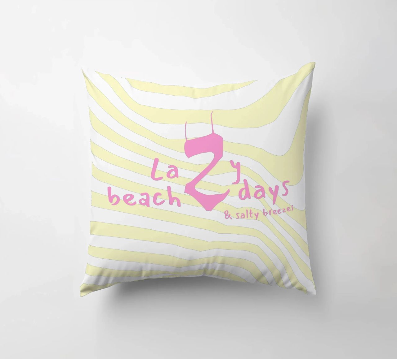 Lazy beach days cuscino da Bureau Purpur