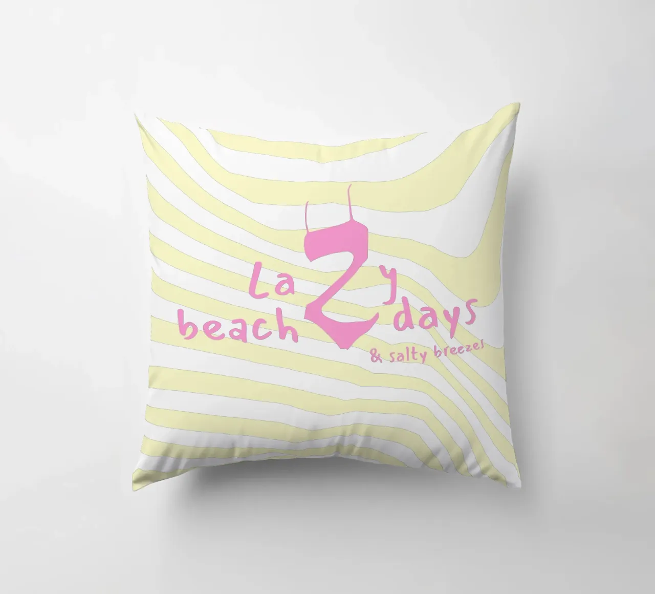 Lazy beach days Kissen von Bureau Purpur