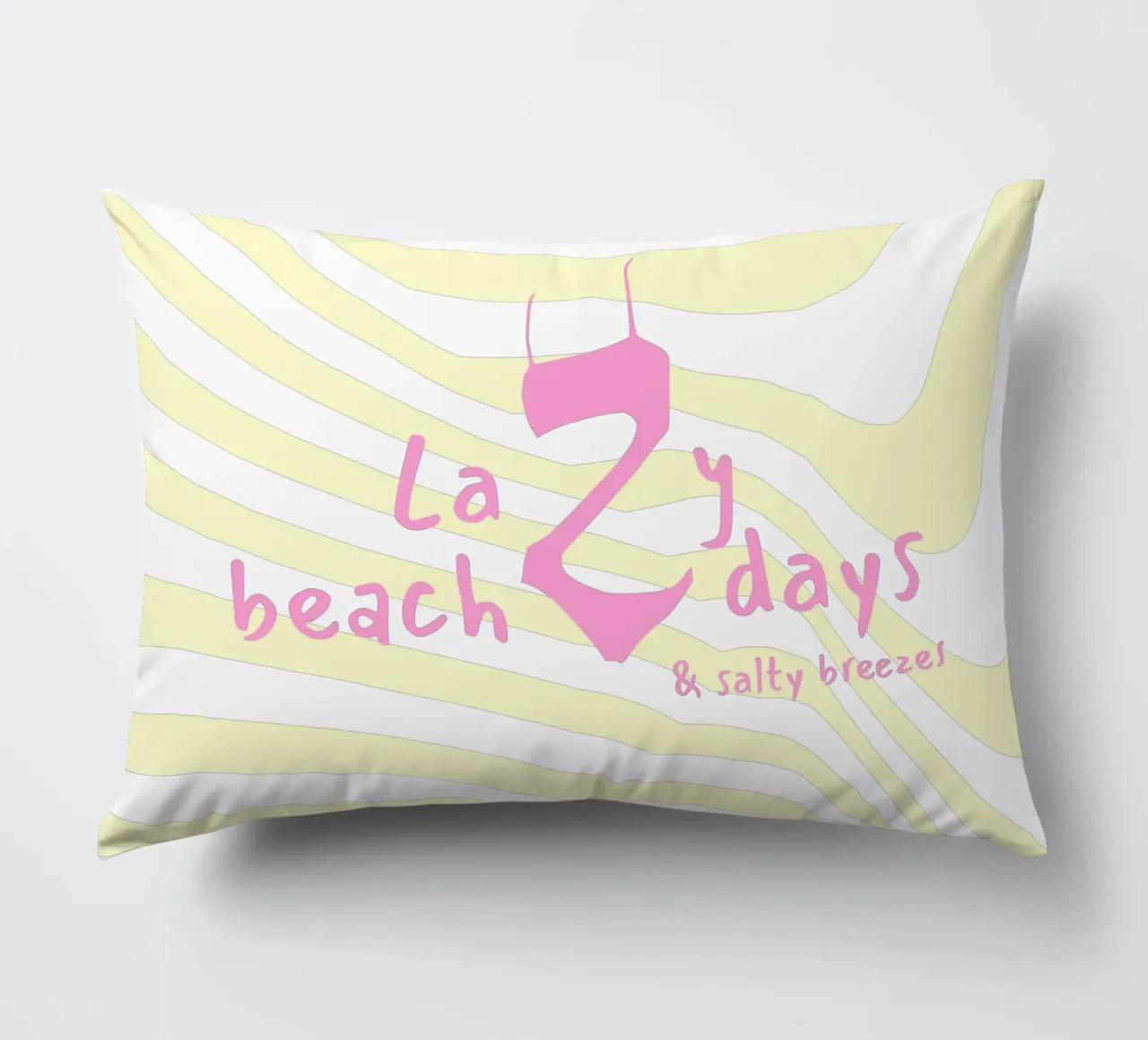 Lazy beach days Kissen von Bureau Purpur