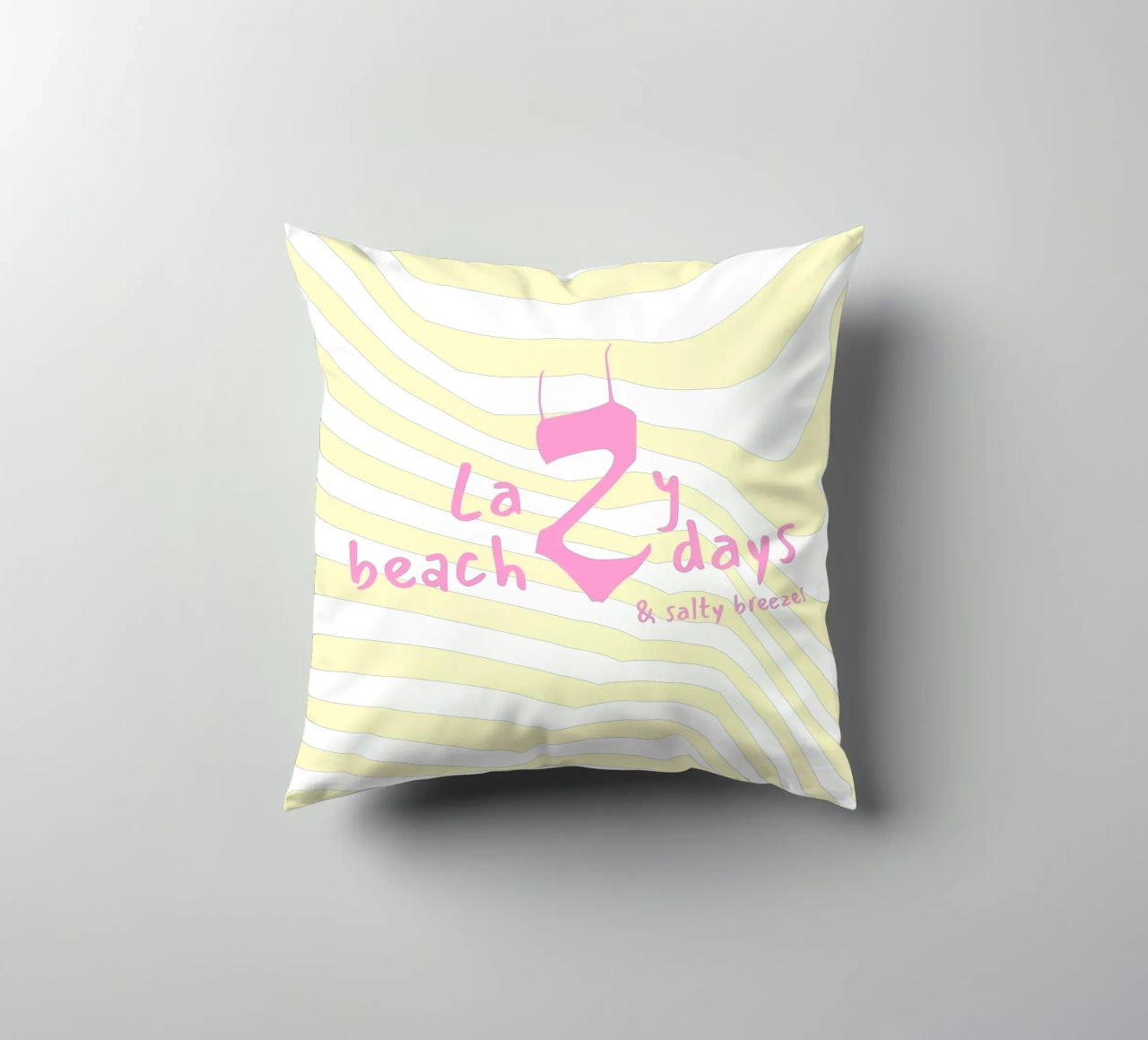 Lazy beach days cuscino da Bureau Purpur
