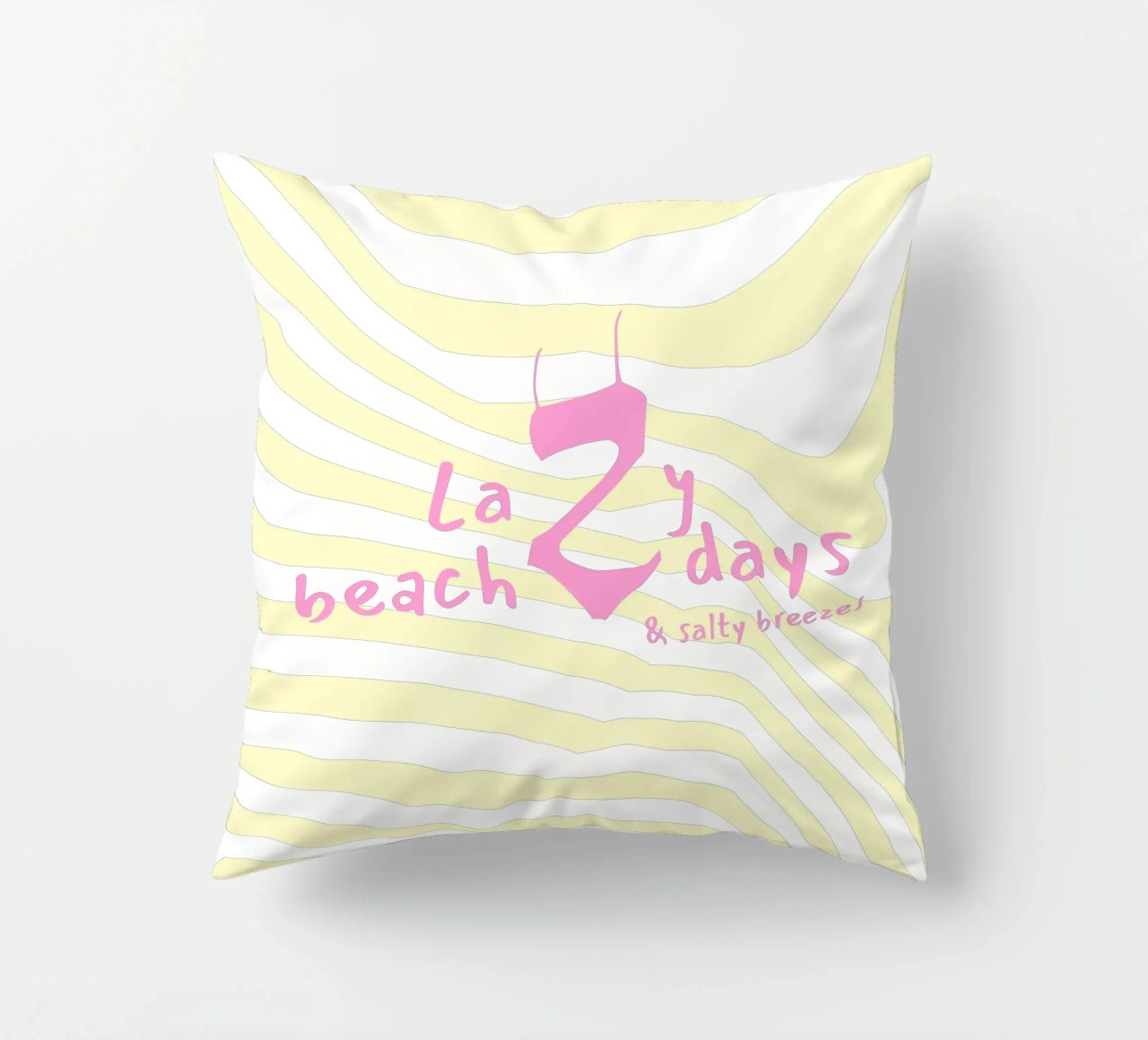 Lazy beach days cuscino da Bureau Purpur