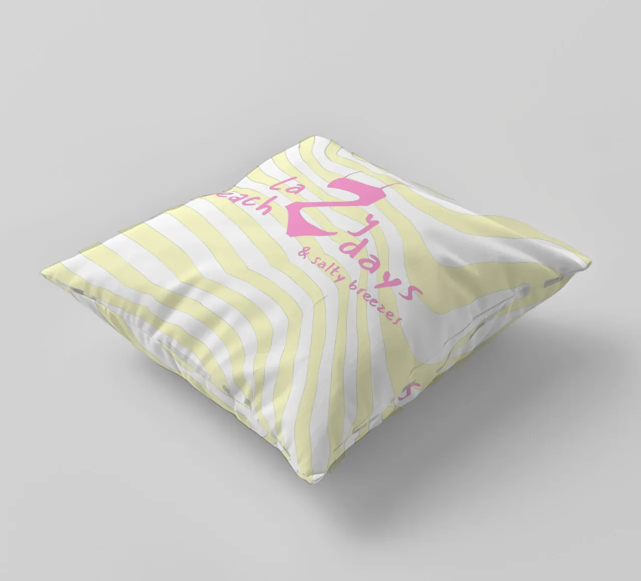 Lazy beach days Kissen von Bureau Purpur