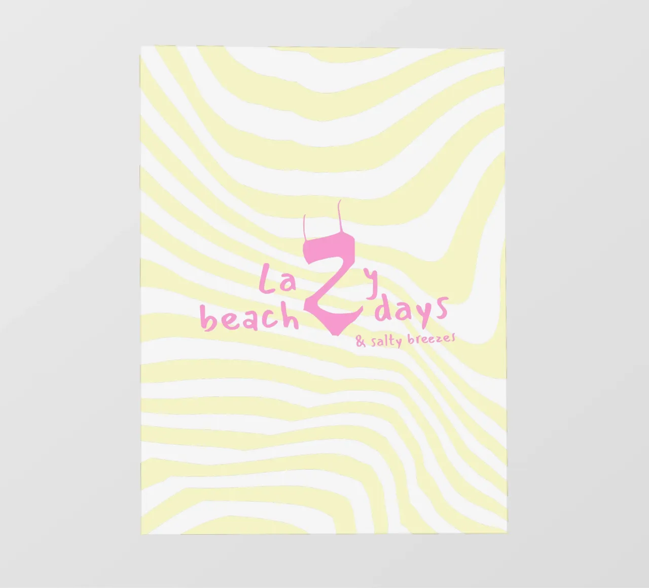 Lazy beach days lámina retroiluminada de Bureau Purpur