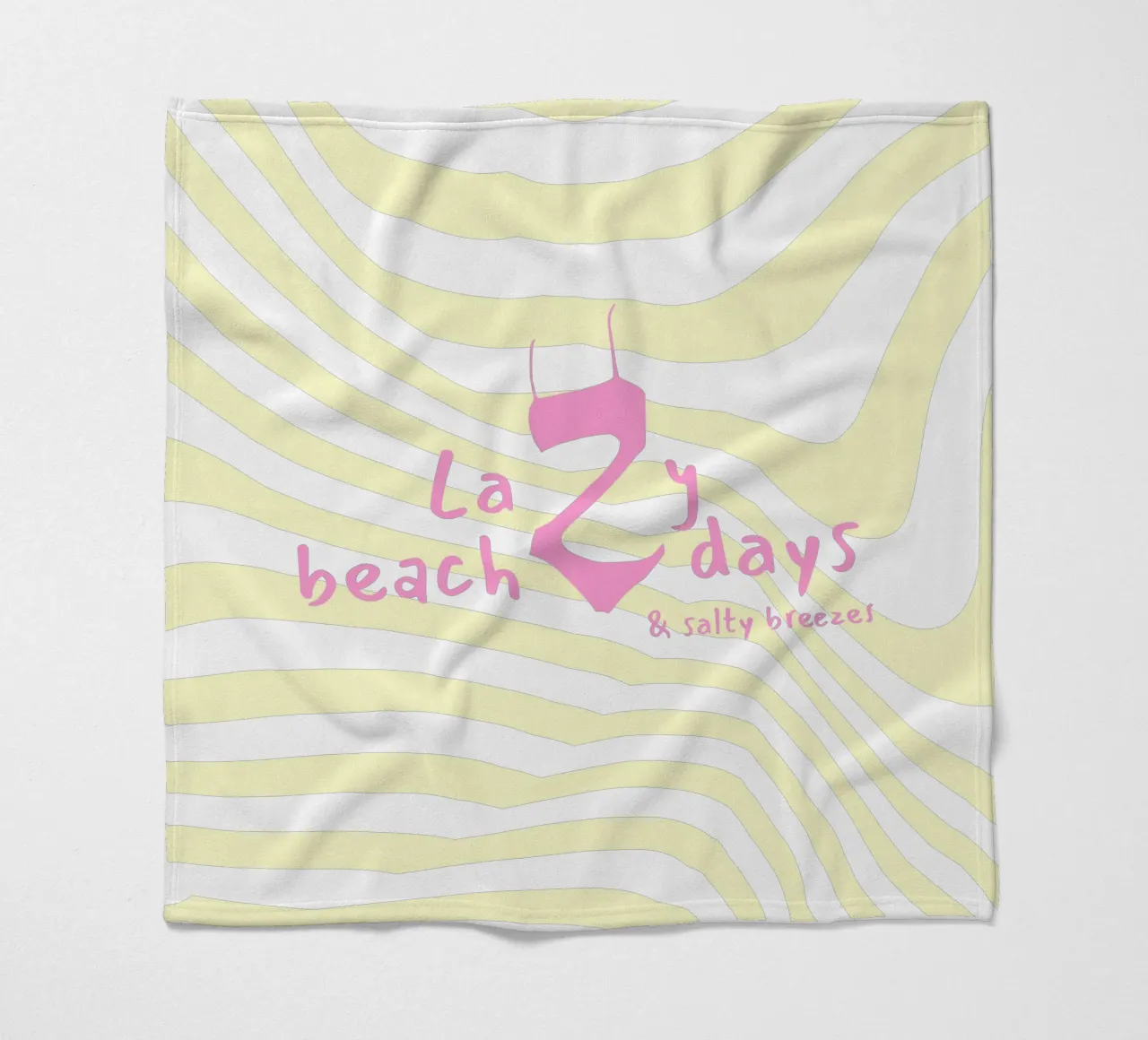 Lazy beach days fleecedeken van Bureau Purpur