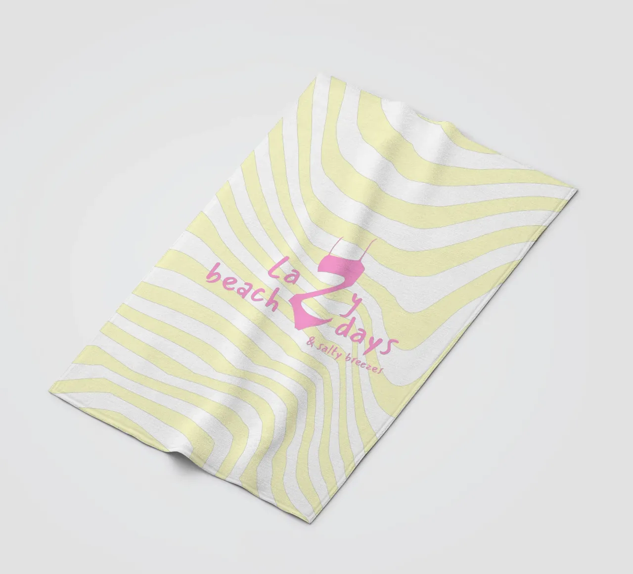 Lazy beach days fleecedeken van Bureau Purpur