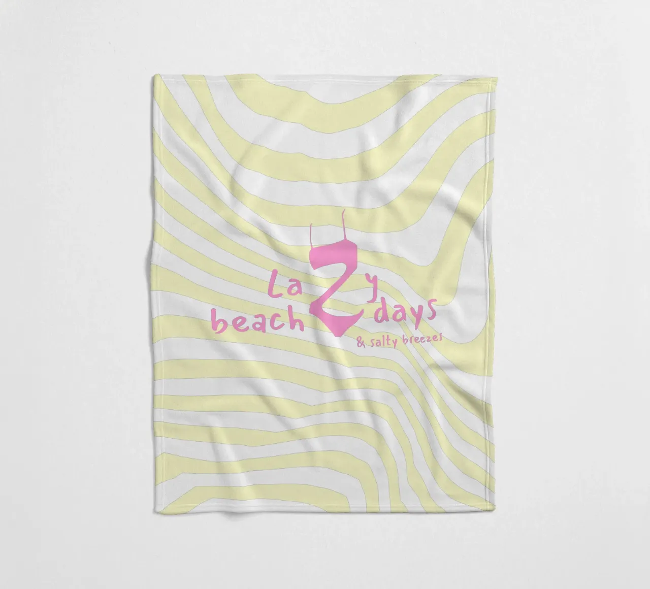 Lazy beach days Fleecedecke von Bureau Purpur