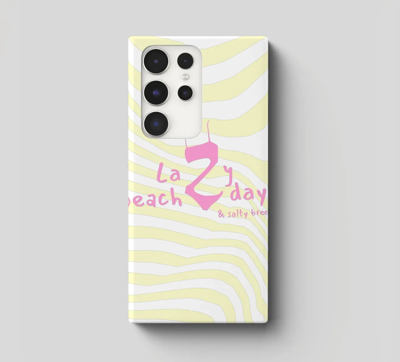 Lazy beach days cover samsung da Bureau Purpur