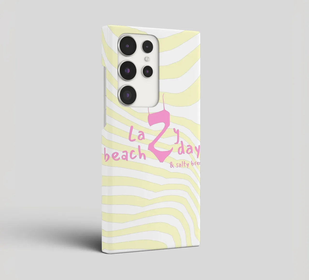 Lazy beach days cover samsung da Bureau Purpur