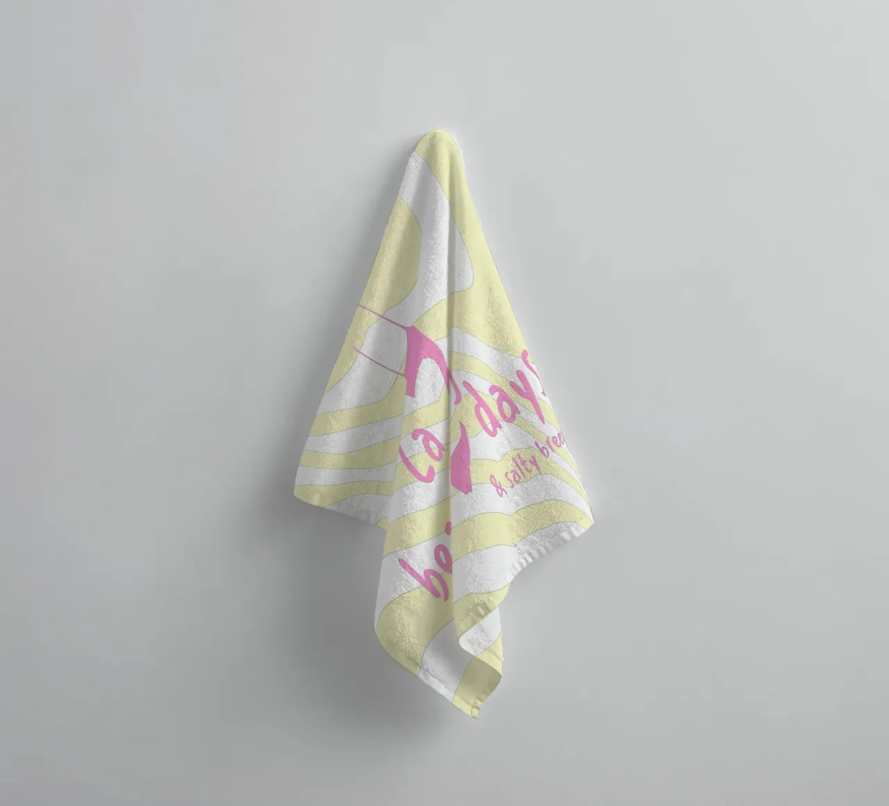 Lazy beach days serviette de bain de Bureau Purpur