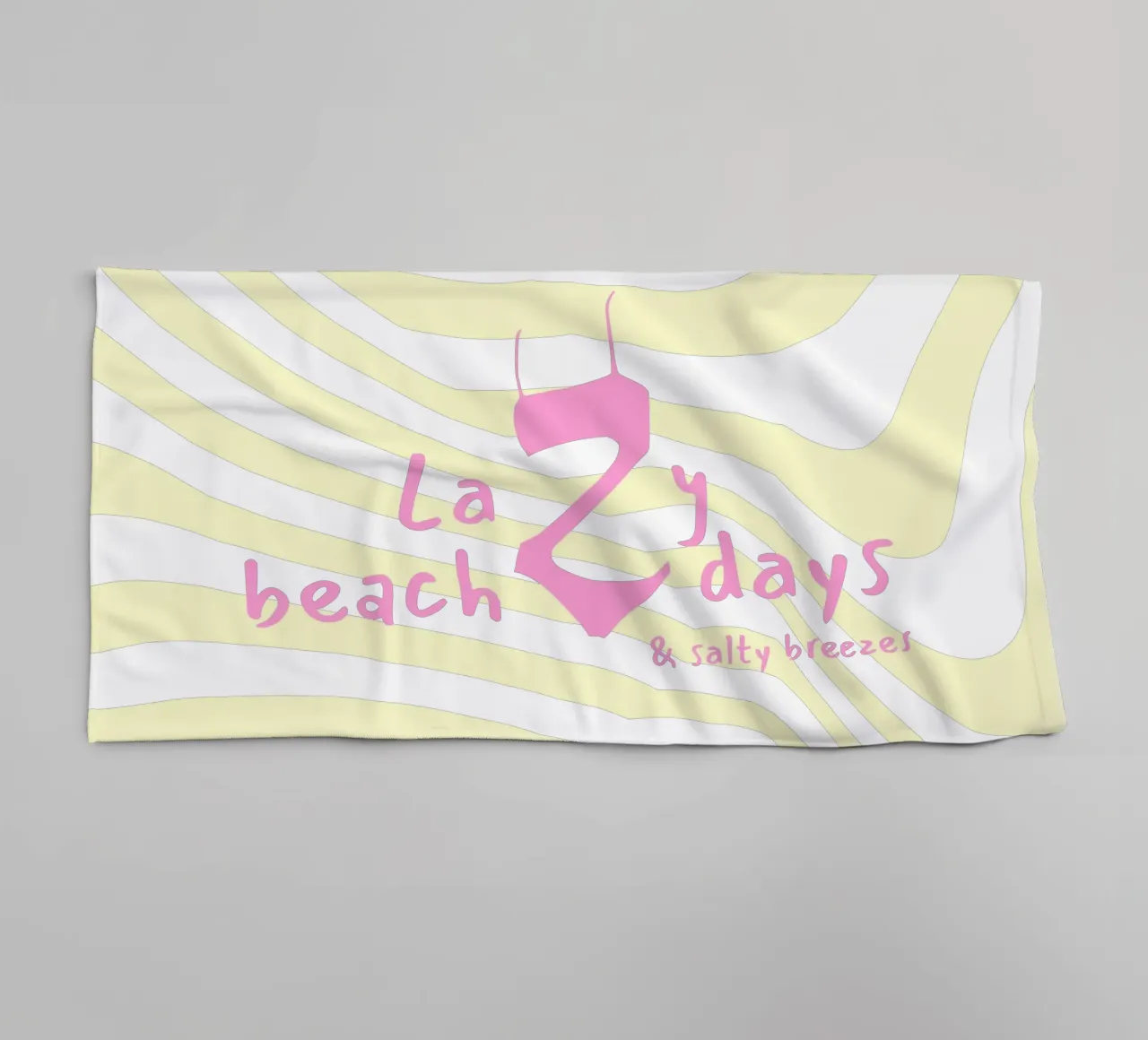 Lazy beach days Handtuch von Bureau Purpur