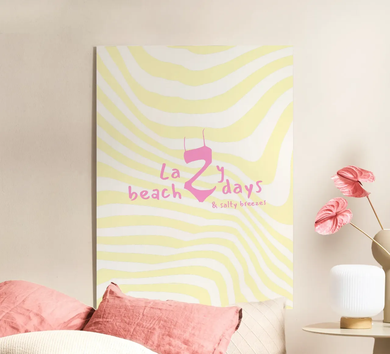 Lazy beach days Acryl-Glas von Bureau Purpur