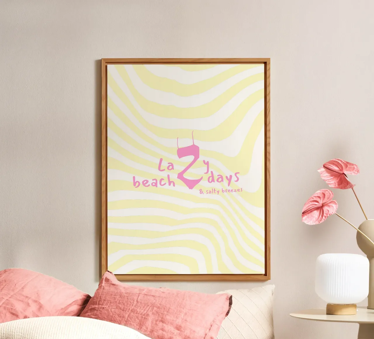 Lazy beach days alu-dibond by Bureau Purpur