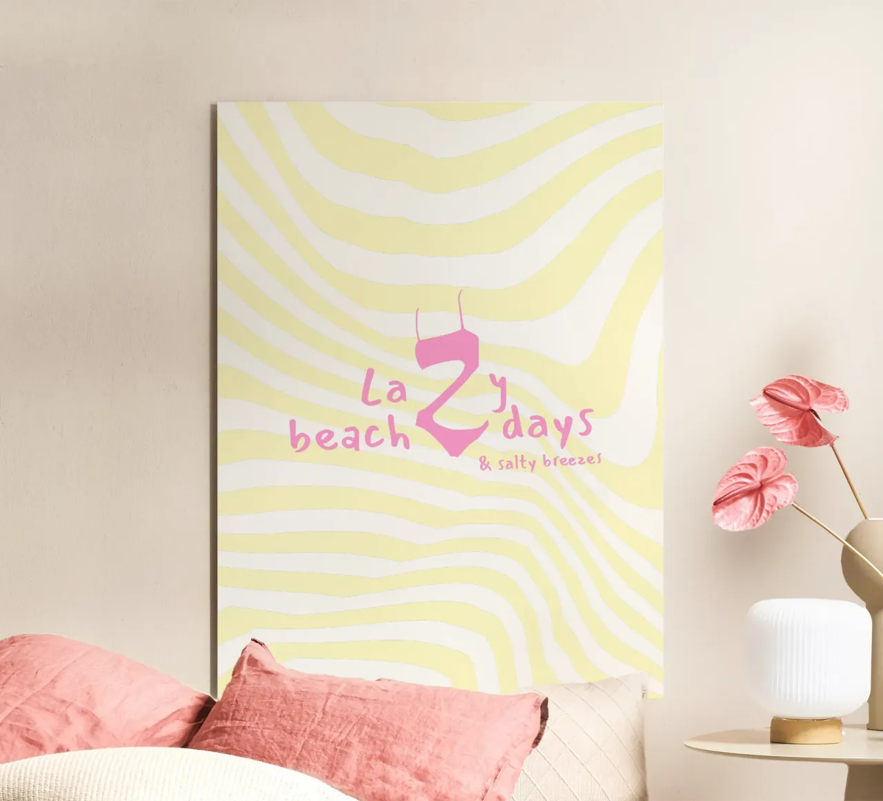 Lazy beach days alluminio dibond da Bureau Purpur