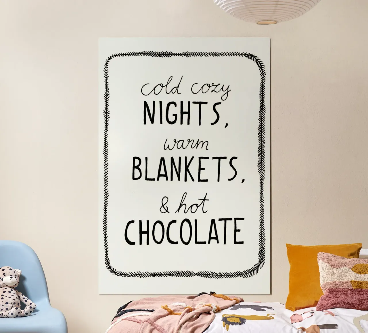Hot Chocolate poster con telaio in plastica da typealive