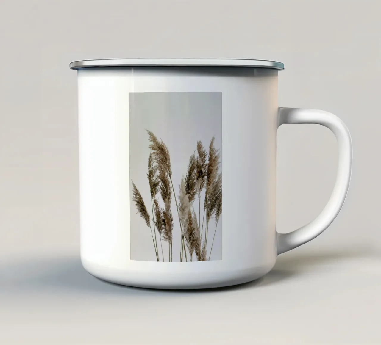 Natural Pampas Reed tazza in smalto da Studio Nahili