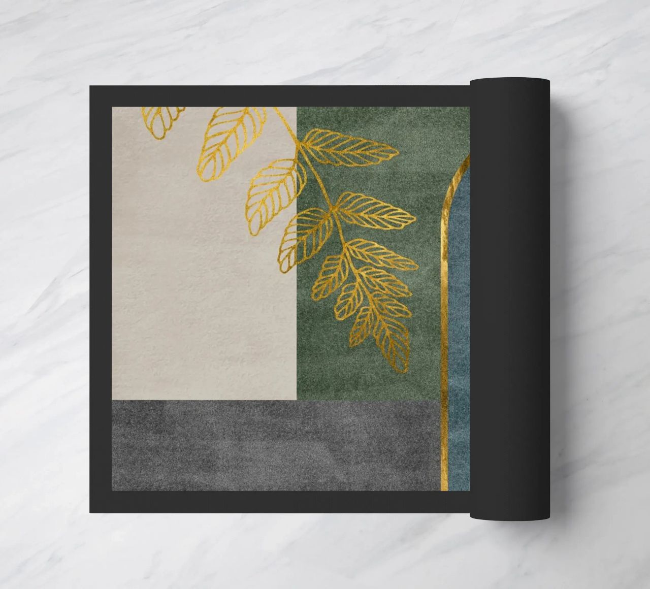 golden leafy branch felpudo de ramosashop