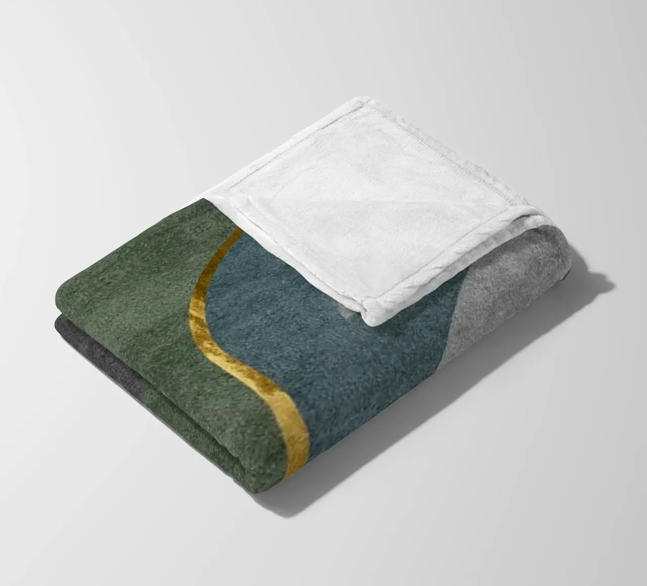 golden leafy branch fleece blanket by ramosashop