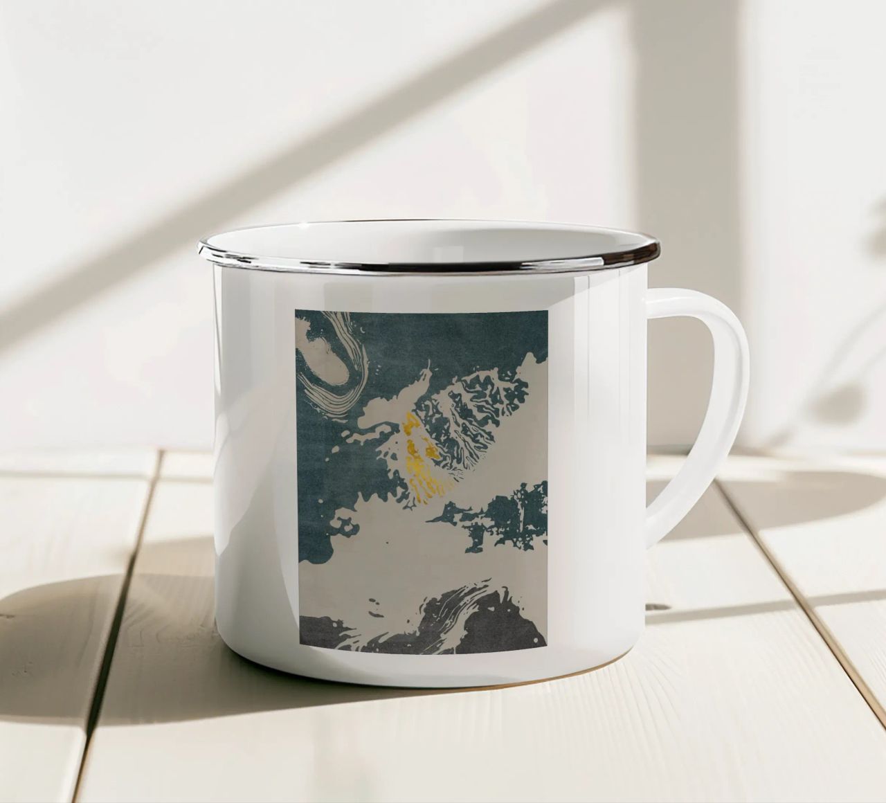 dynamic abstract tazza in smalto da ramosashop