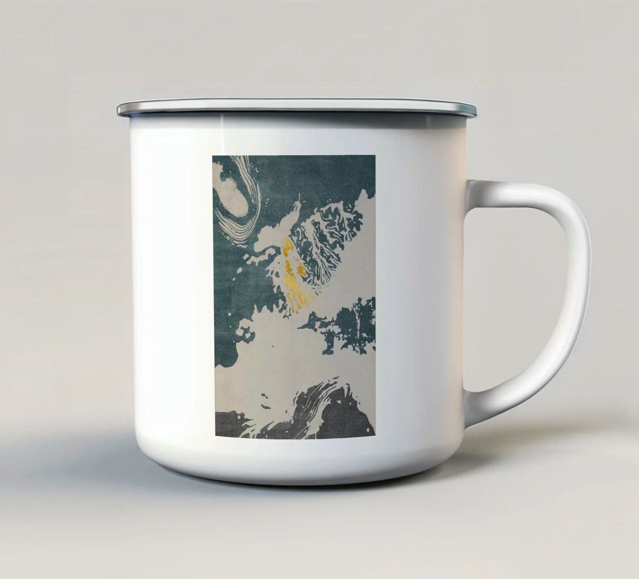 dynamic abstract tazza in smalto da ramosashop