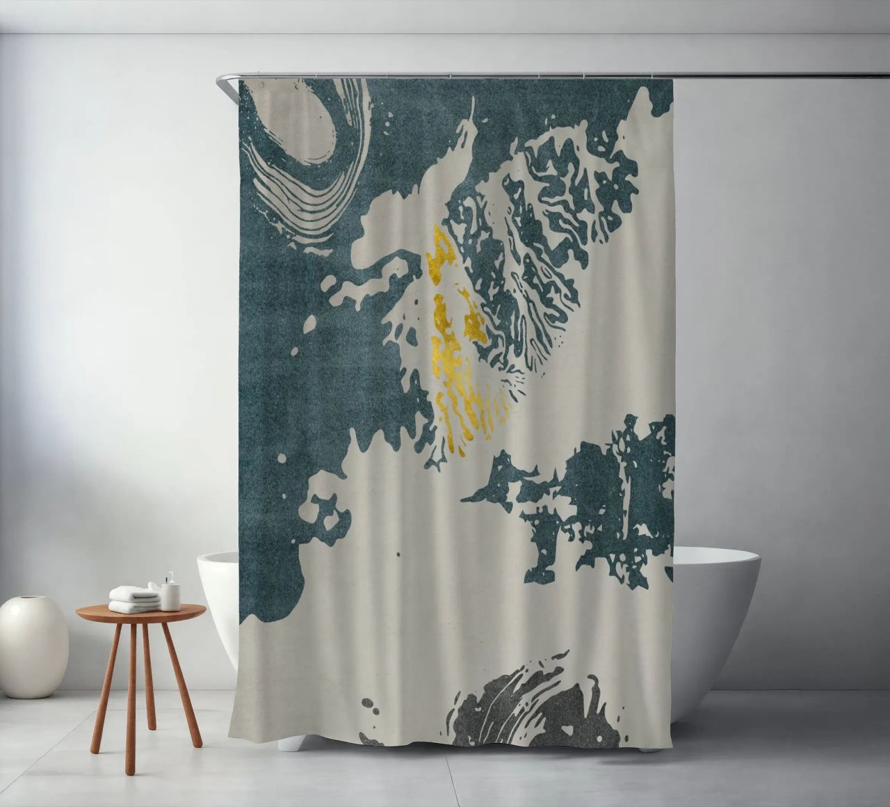 dynamic abstract cortina de baño de ramosashop