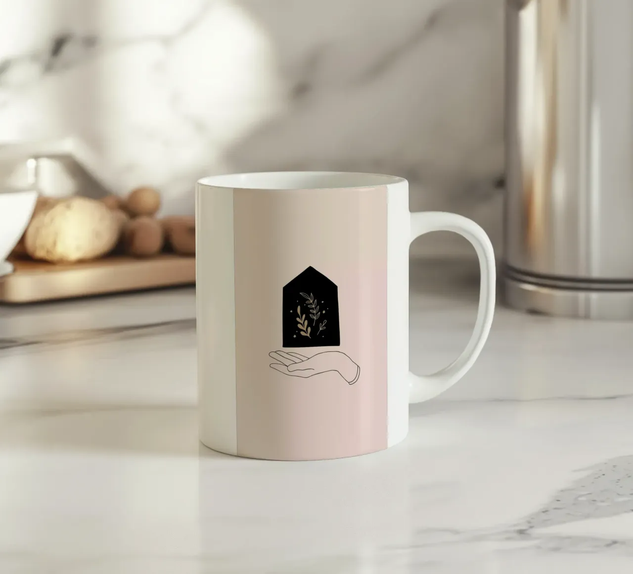 Earth tazza in ceramica da Pure