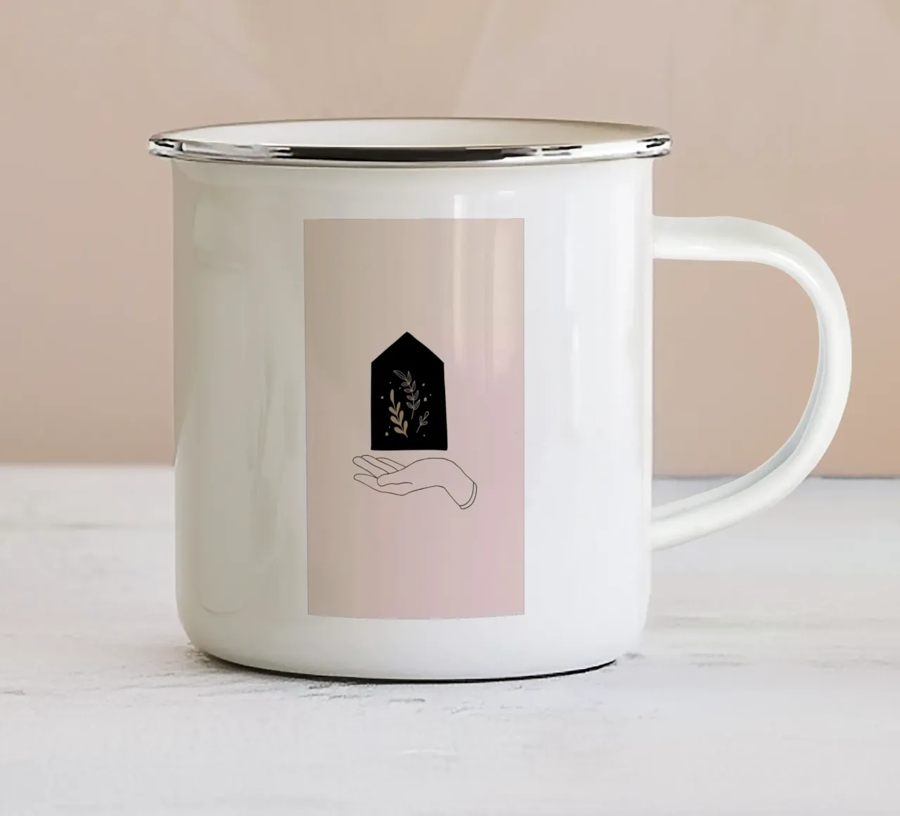 Earth tazza in smalto da Pure