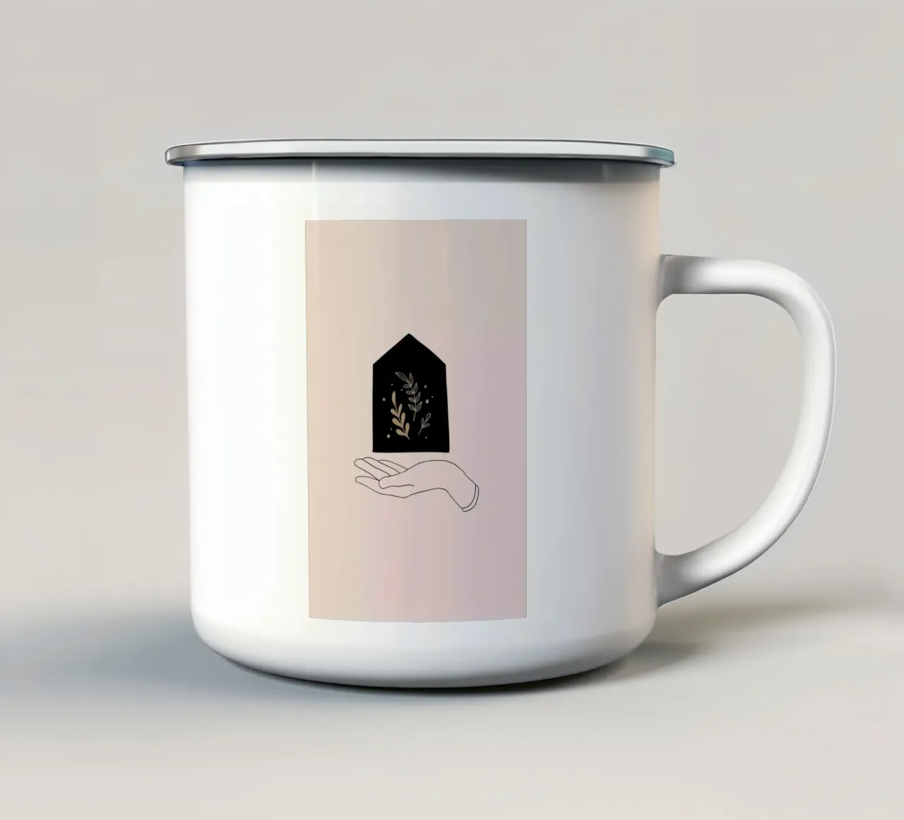 Earth tazza in smalto da Pure