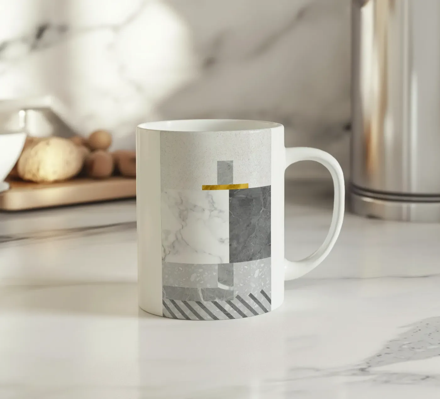 modern composition ceramic mug by ramosashop