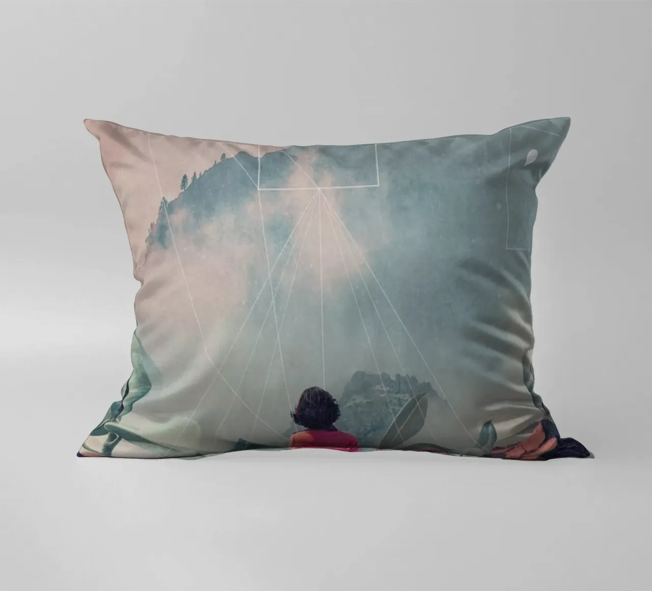 Lost in the 17th Dimension cuscino da Frank Moth