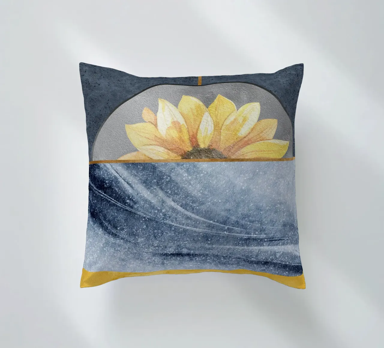 abstract blue cuscino da ramosashop
