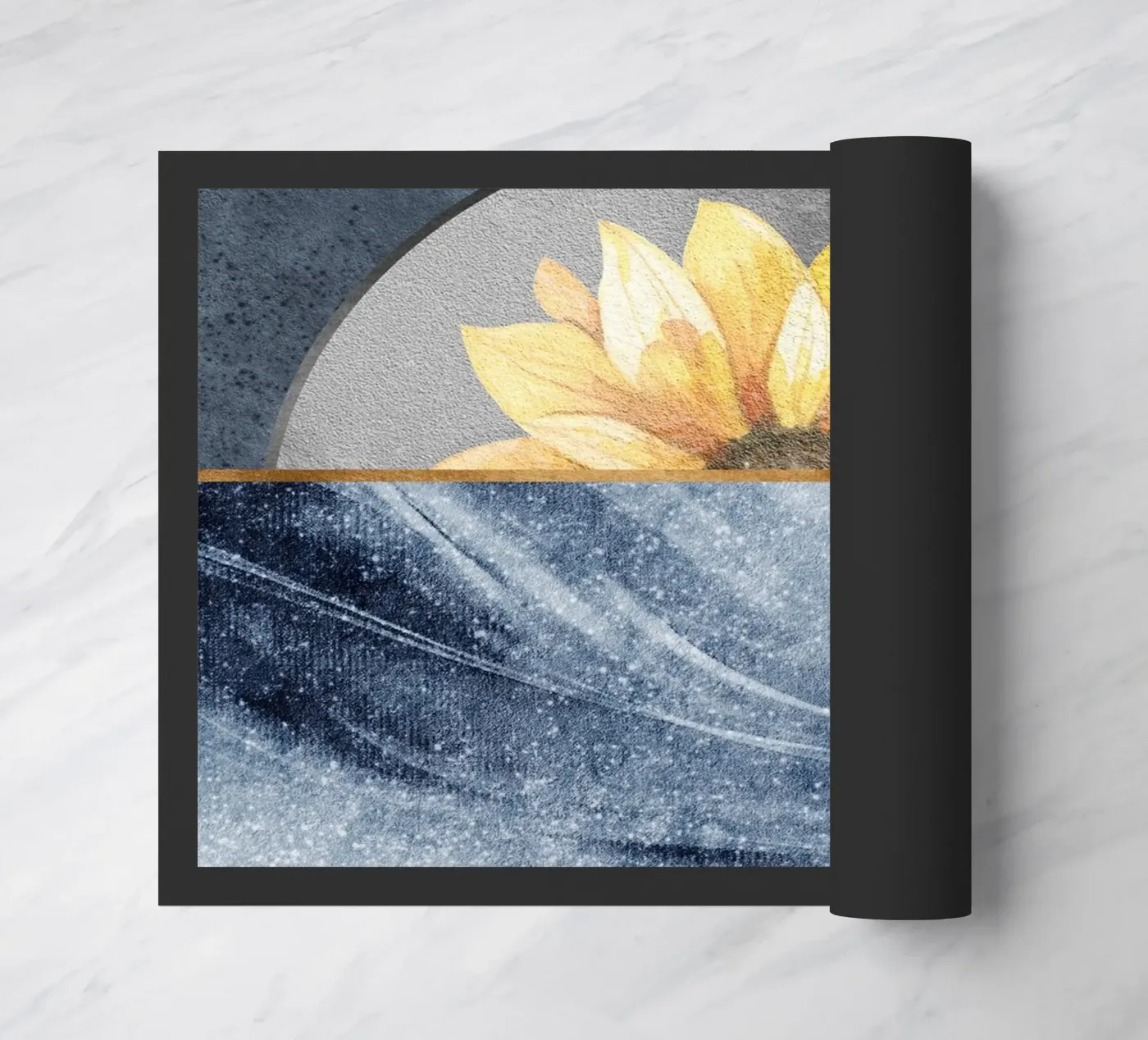 abstract blue zerbino da ramosashop