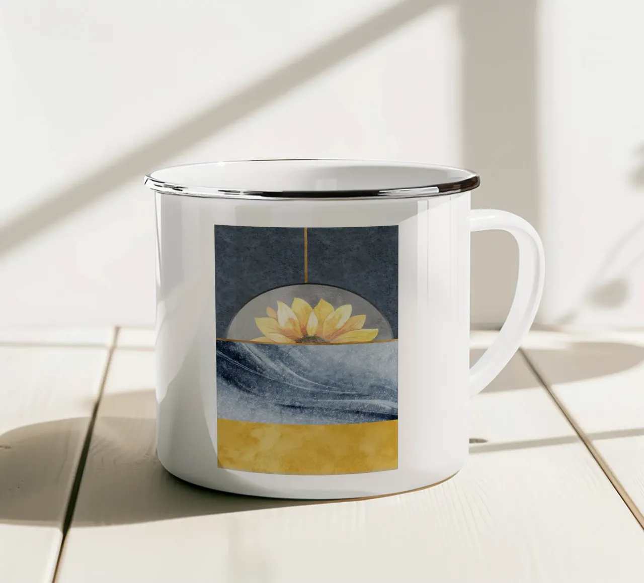 abstract blue tazza in smalto da ramosashop