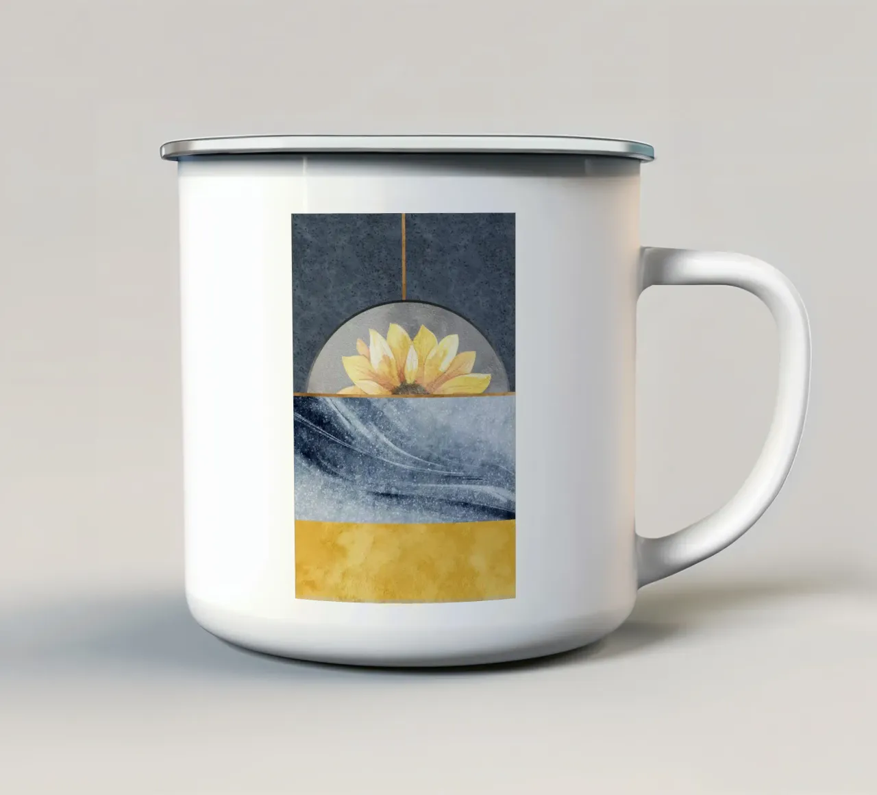 abstract blue tazza in smalto da ramosashop