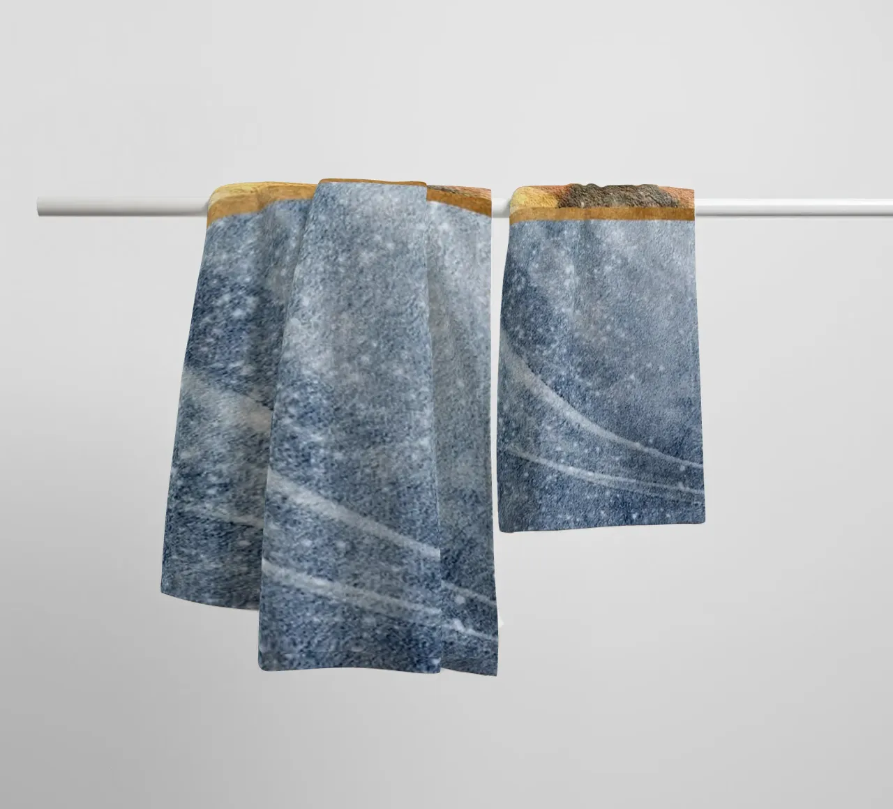 abstract blue asciugamano da bagno da ramosashop
