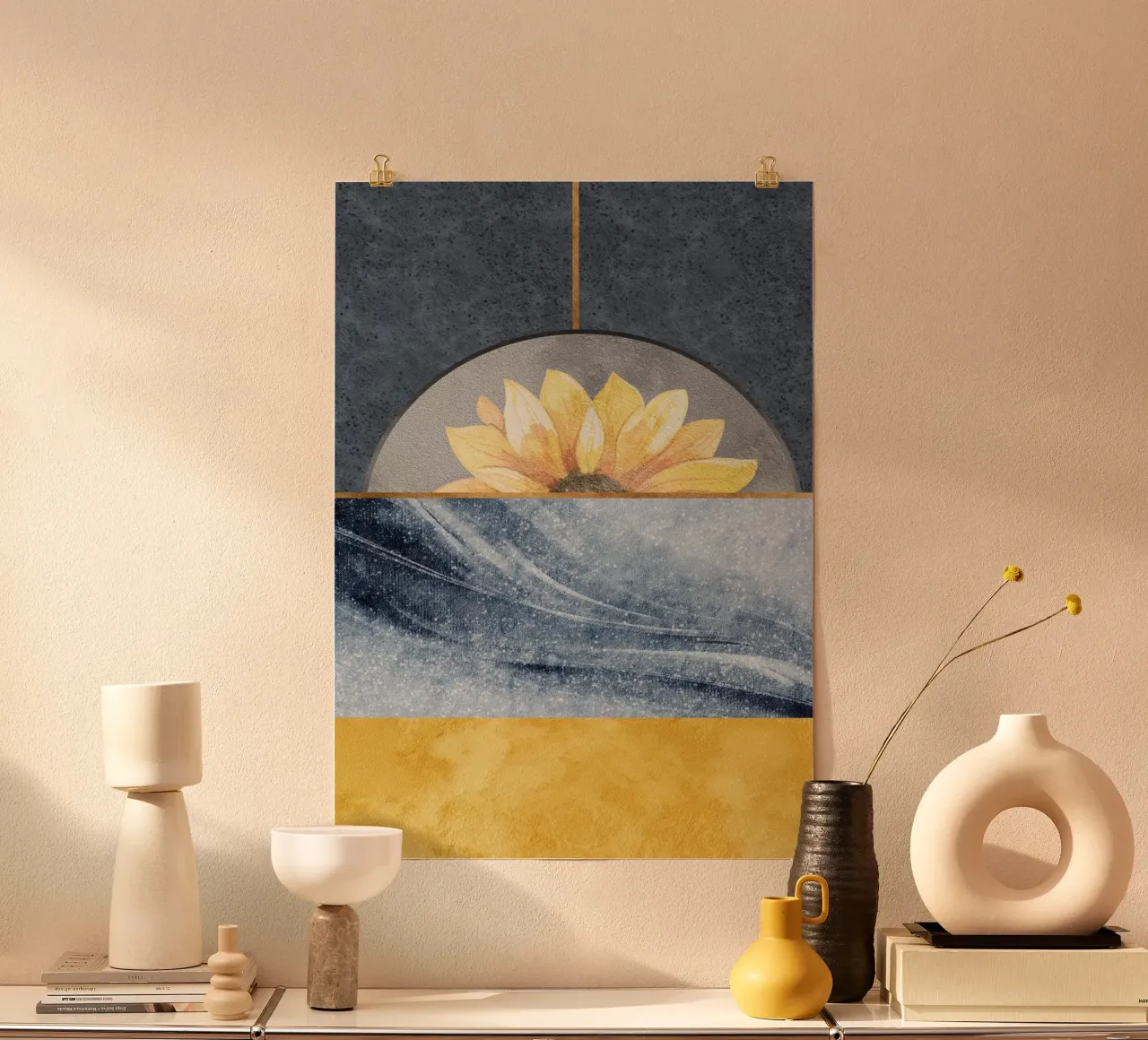 abstract blue poster da ramosashop