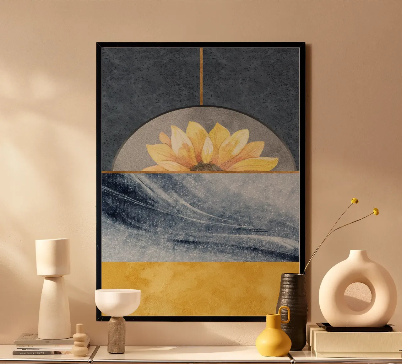 abstract blue poster da ramosashop