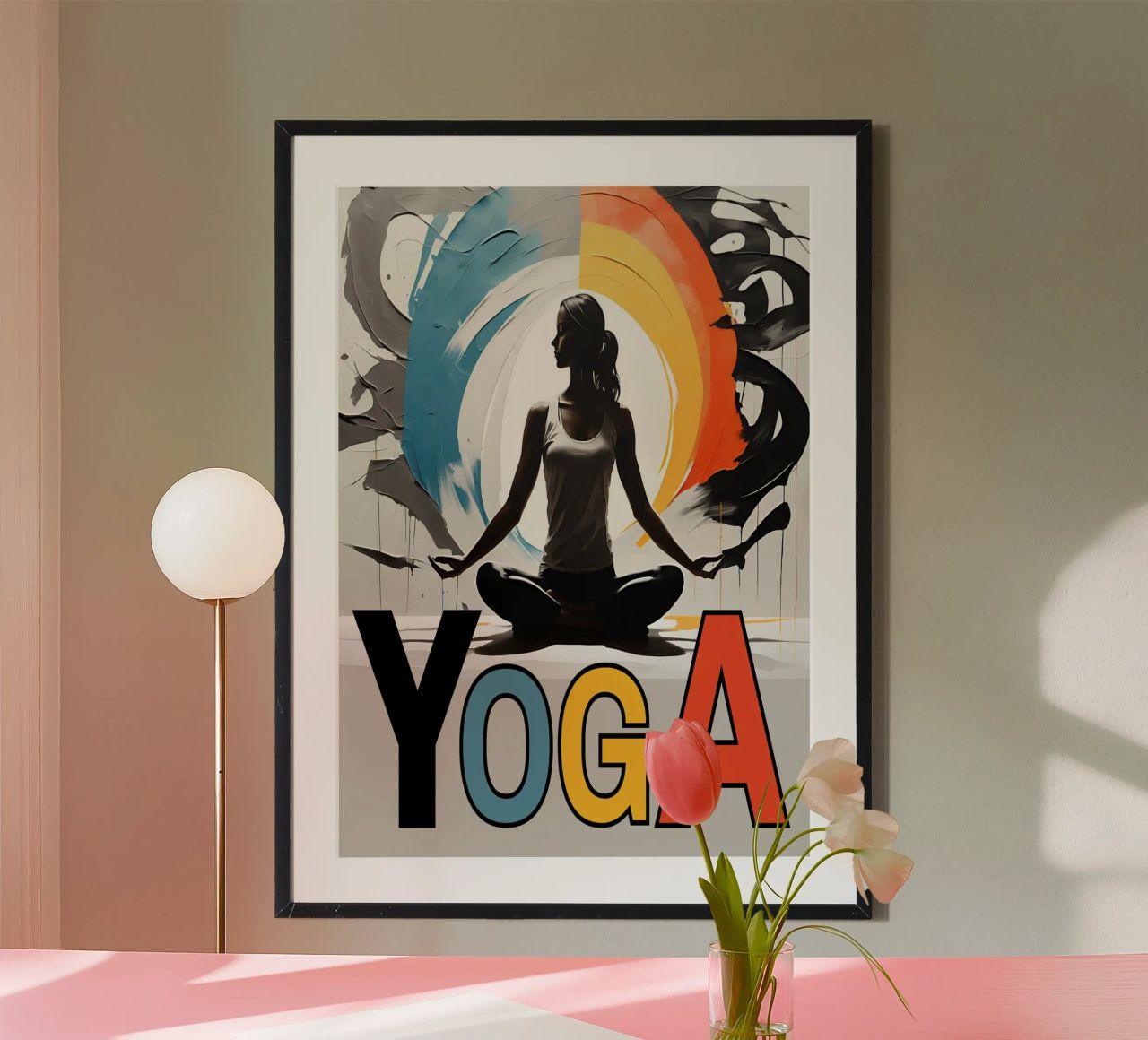 Yoga Silhouette Serenity for Mindfulness & Relaxation poster by Cold Wild