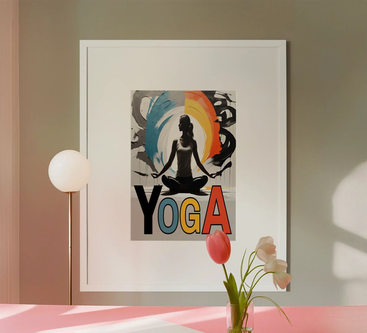 Yoga Silhouette Serenity for Mindfulness & Relaxation poster by Cold Wild