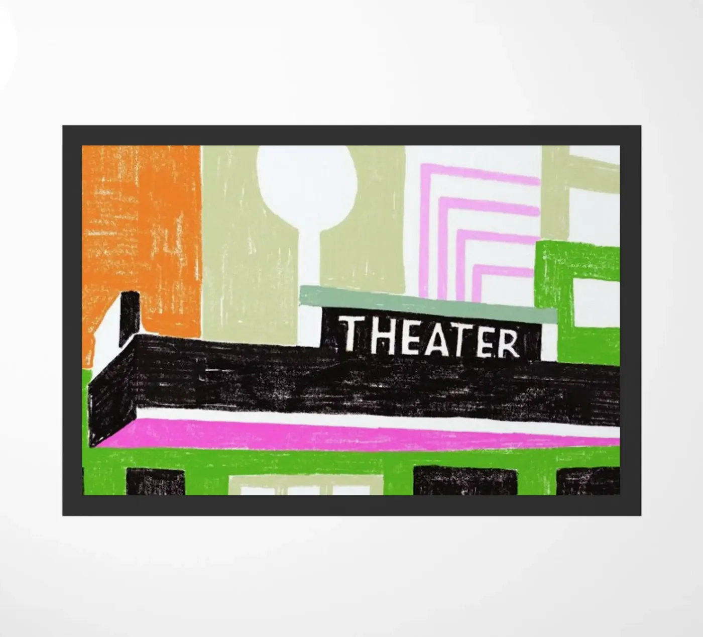 Theater deurmat van Eva Wünsch