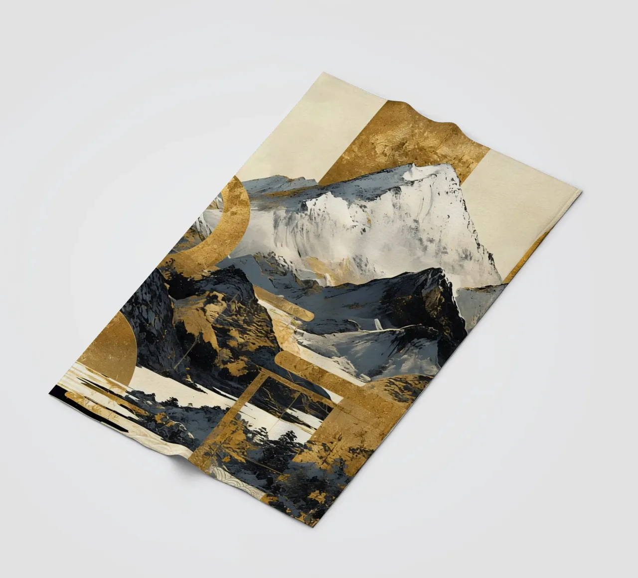 Mountains Landscape Abstract Gold coperta in pile da Mateo