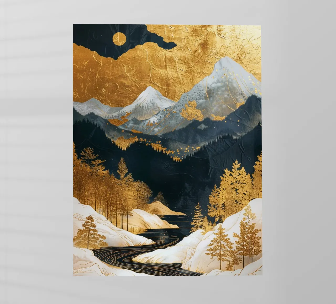 Mountains Forest Golden pellicola backlit da Mateo