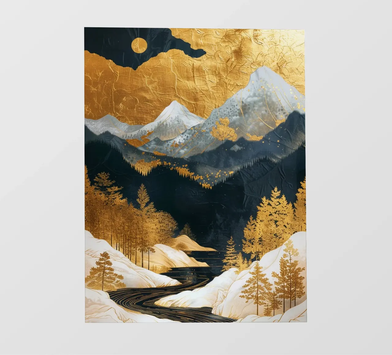 Mountains Forest Golden pellicola backlit da Mateo