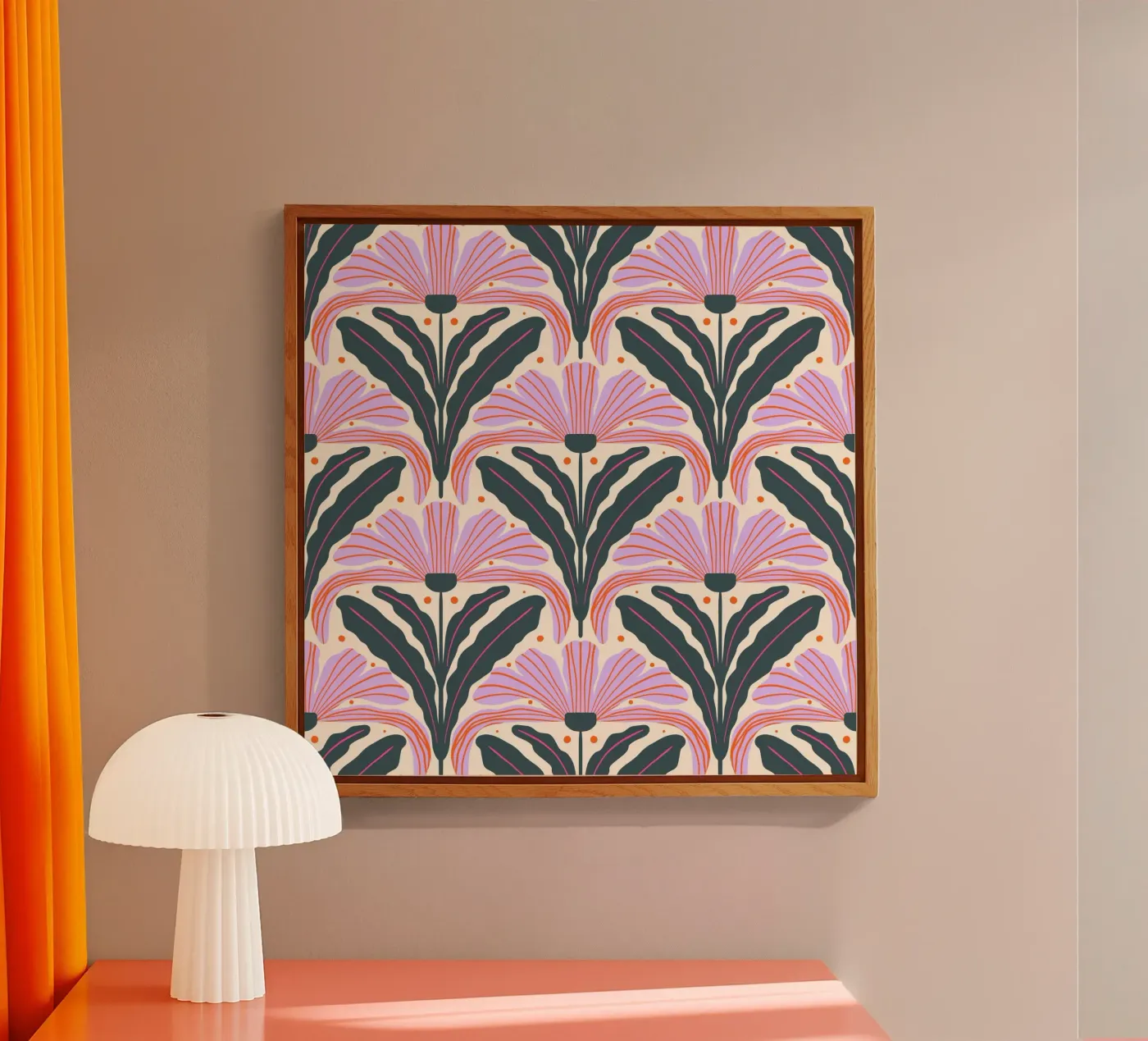 Fiori moderni - viola e verde plexiglass da Wackapacka