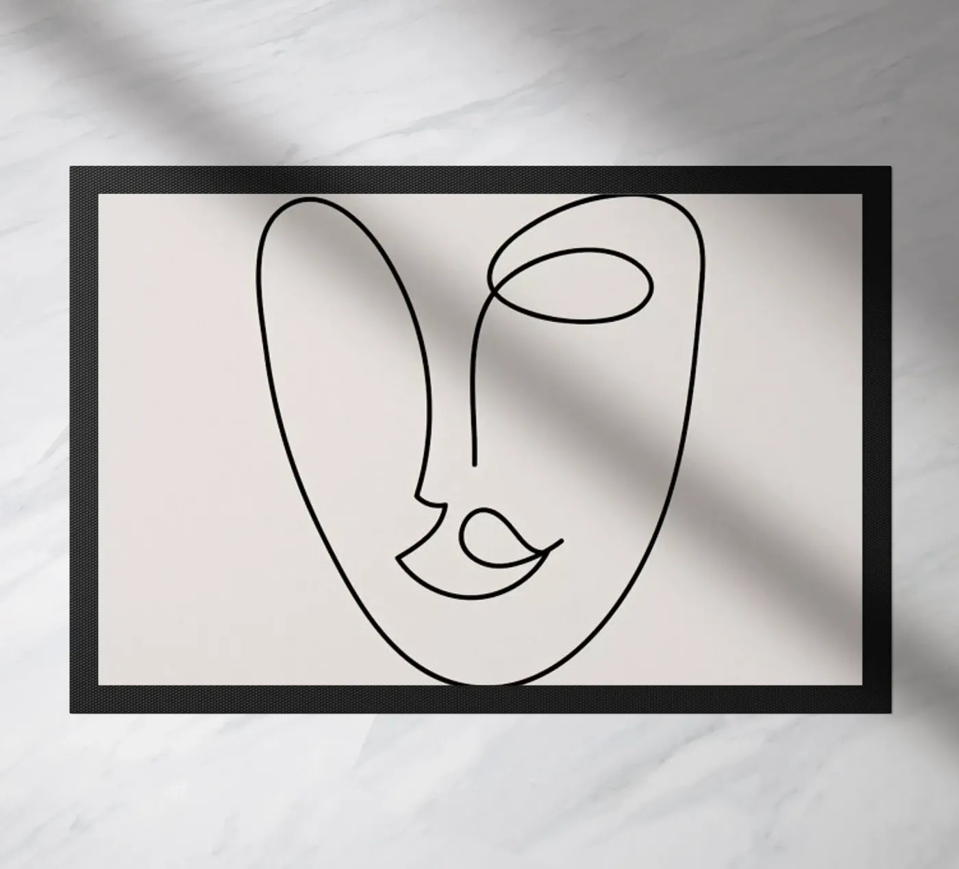 Rosa Fußmatte von Pure