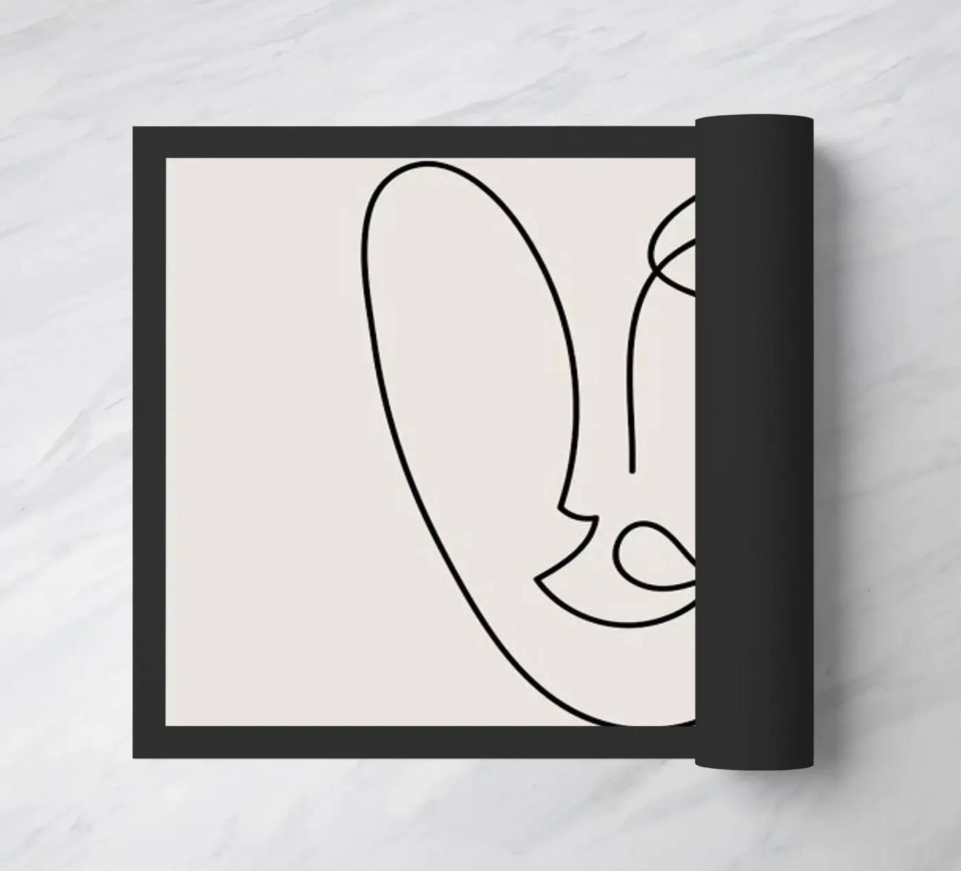 Rosa Fußmatte von Pure