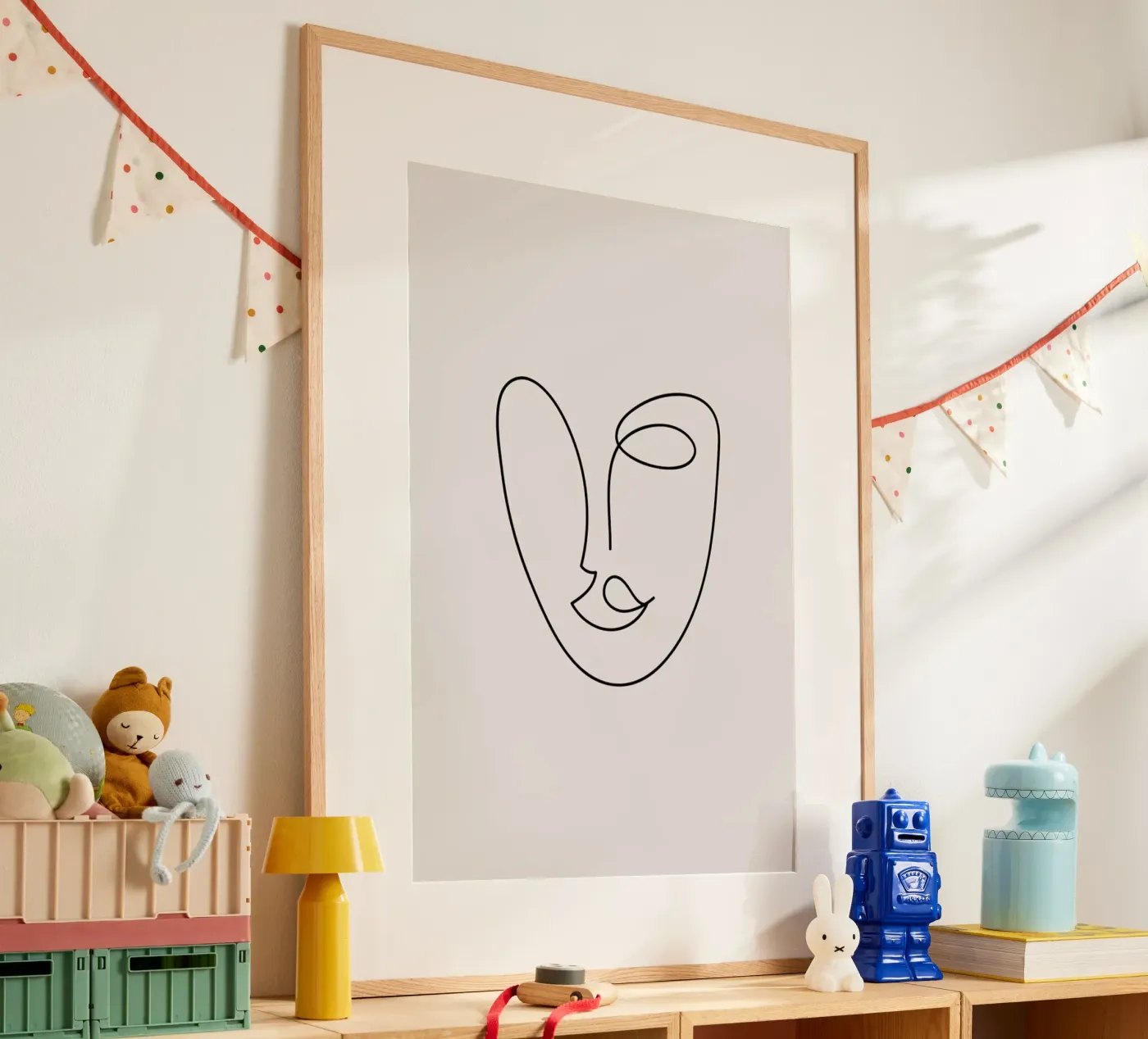 Rosa poster van Pure